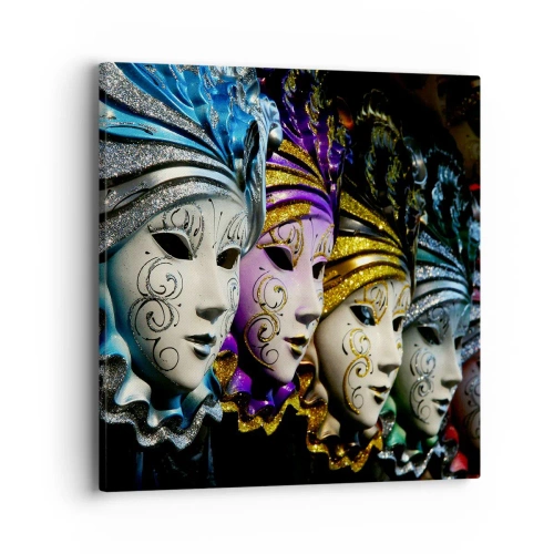 Bild auf Leinwand - Leinwandbild - Geheimnis in Gold und Silber - 40x40 cm