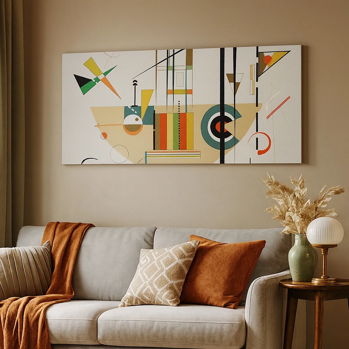 Bild auf Leinwand - Leinwandbild - Und die Welt lacht - 30x30 cm