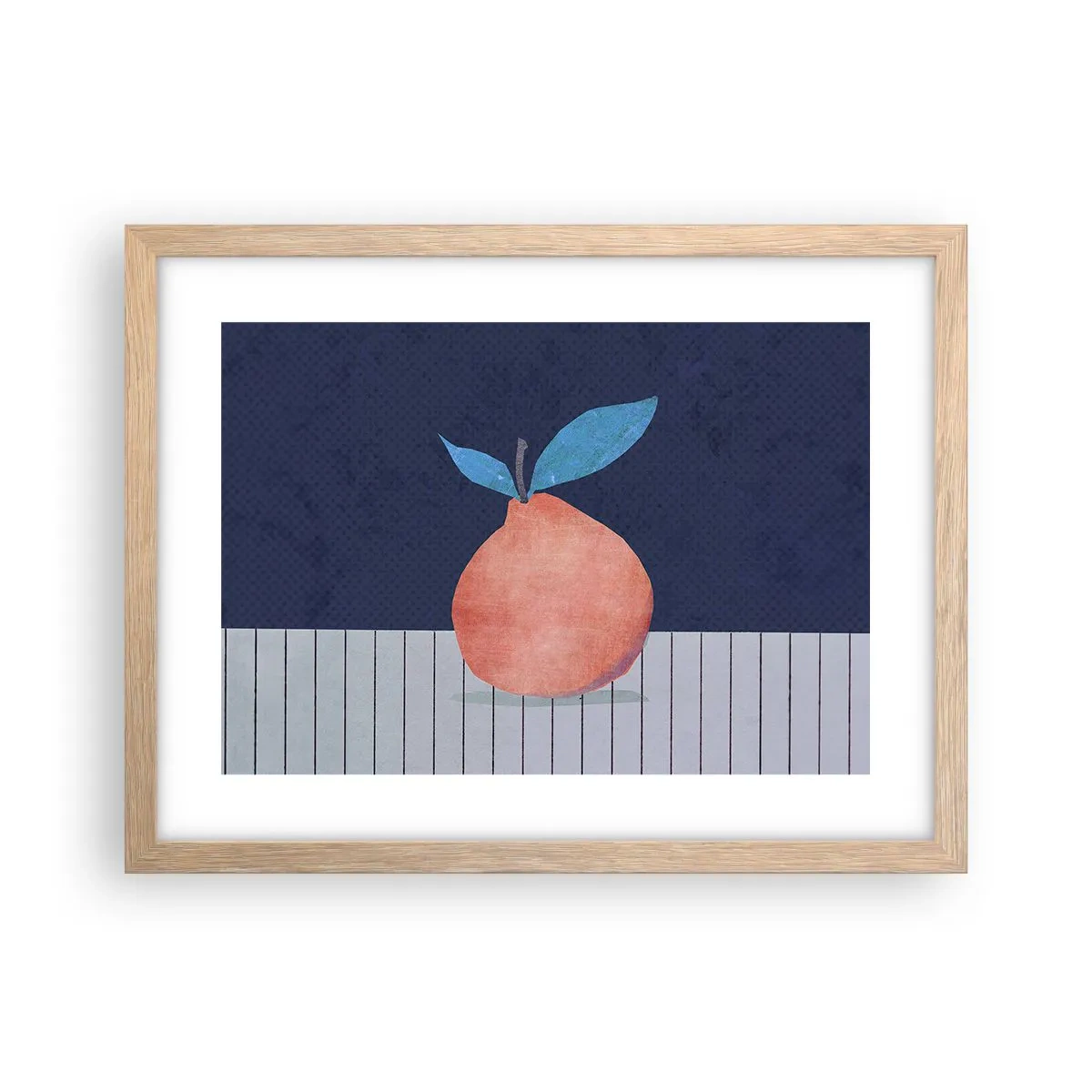 Poster in einem Rahmen aus heller Eiche - Konvexität und Ebene - 40x30 cm