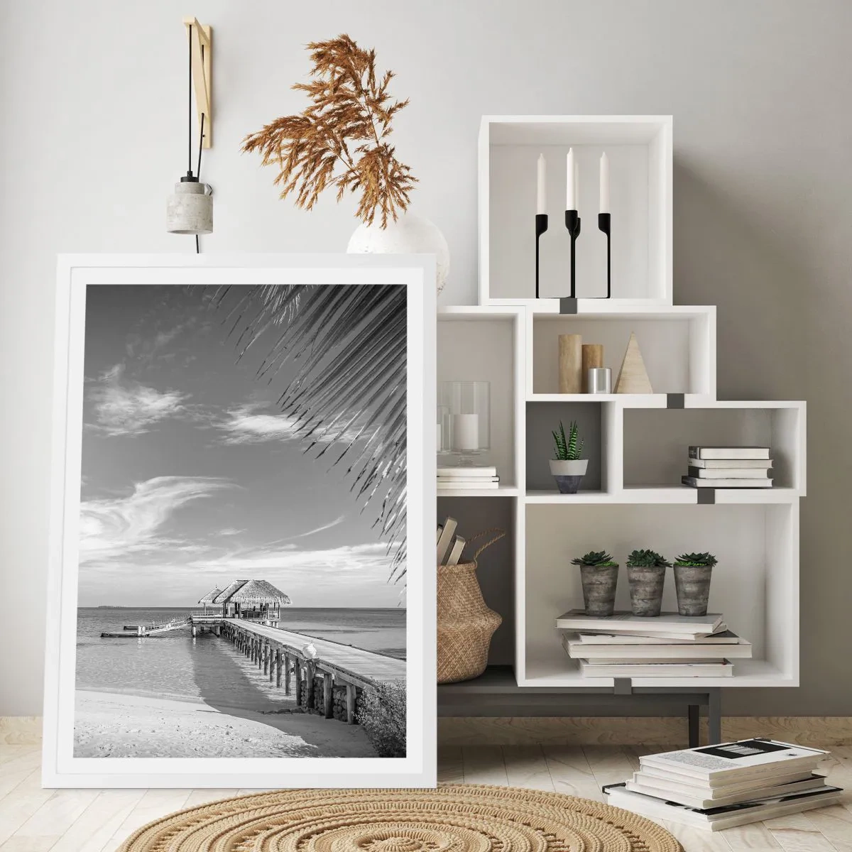 Poster in einem weißen Rahmen - Erinnerung oder Traum? - 30x40 cm