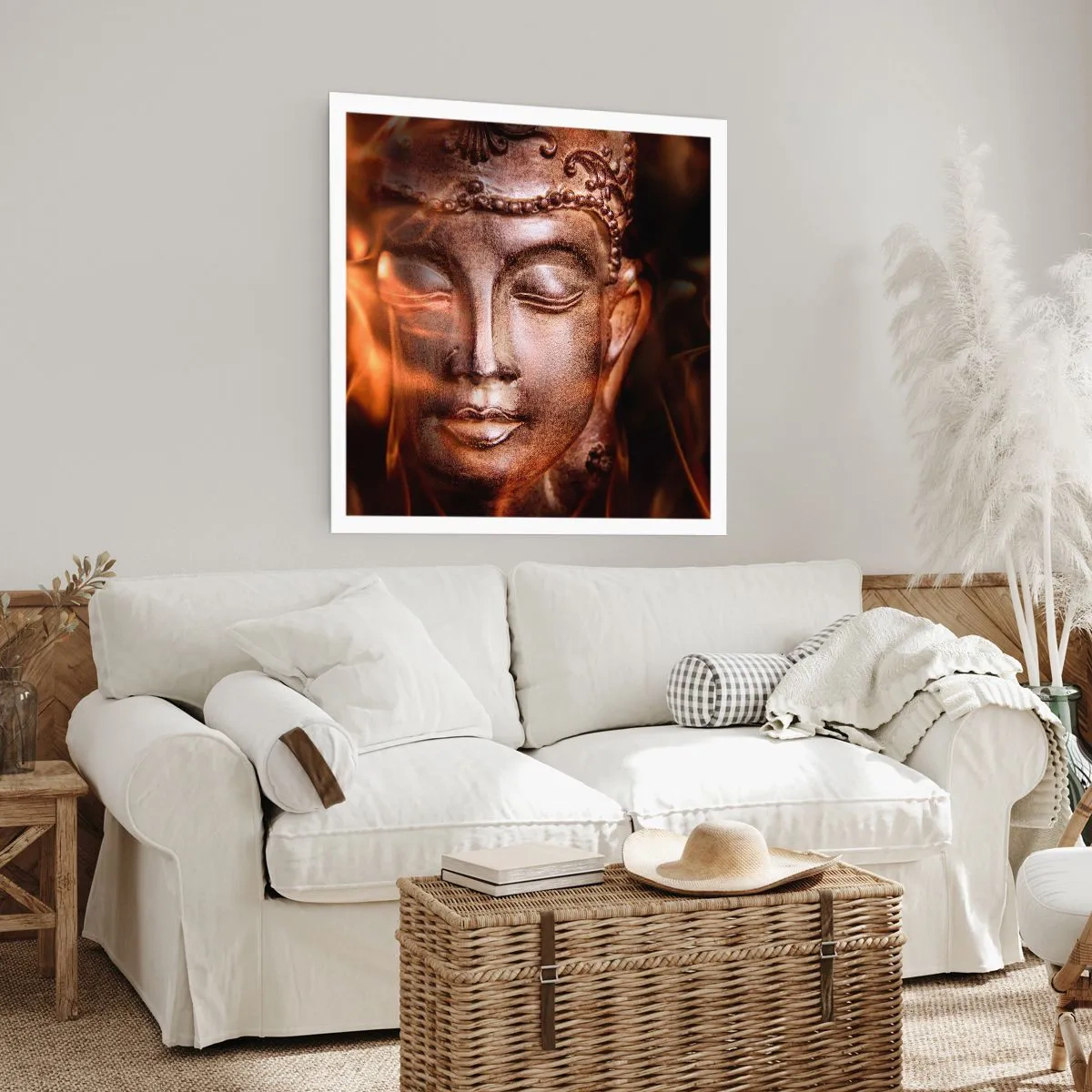 Poster - Es existiert nur hier und jetzt - 60x60 cm