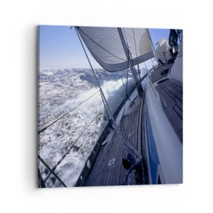 Bild auf Leinwand - Leinwandbild - Ich weiß was es heißt ein Vogel zu sein - 70x70 cm