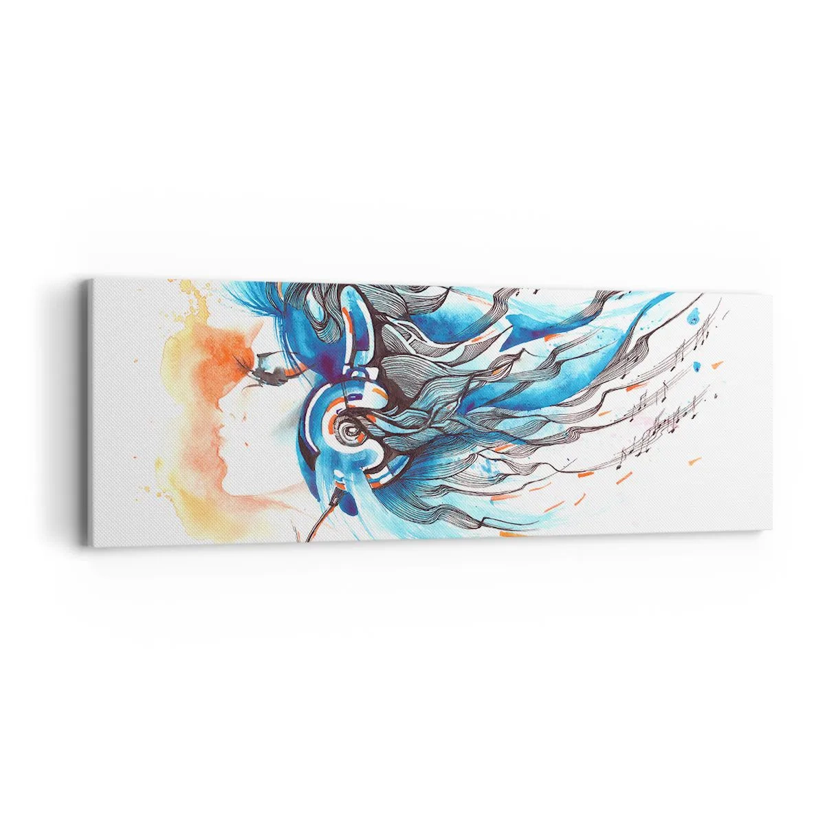 Bild auf Leinwand - Leinwandbild - Lass die Musik spielen - 90x30 cm