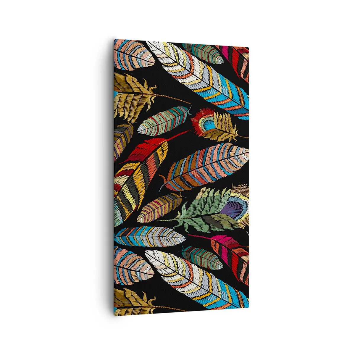 Bild auf Leinwand - Leinwandbild - Der Vogelkarneval - 55x100 cm