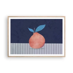 Poster in einem Rahmen aus heller Eiche - Konvexität und Ebene - 100x70 cm