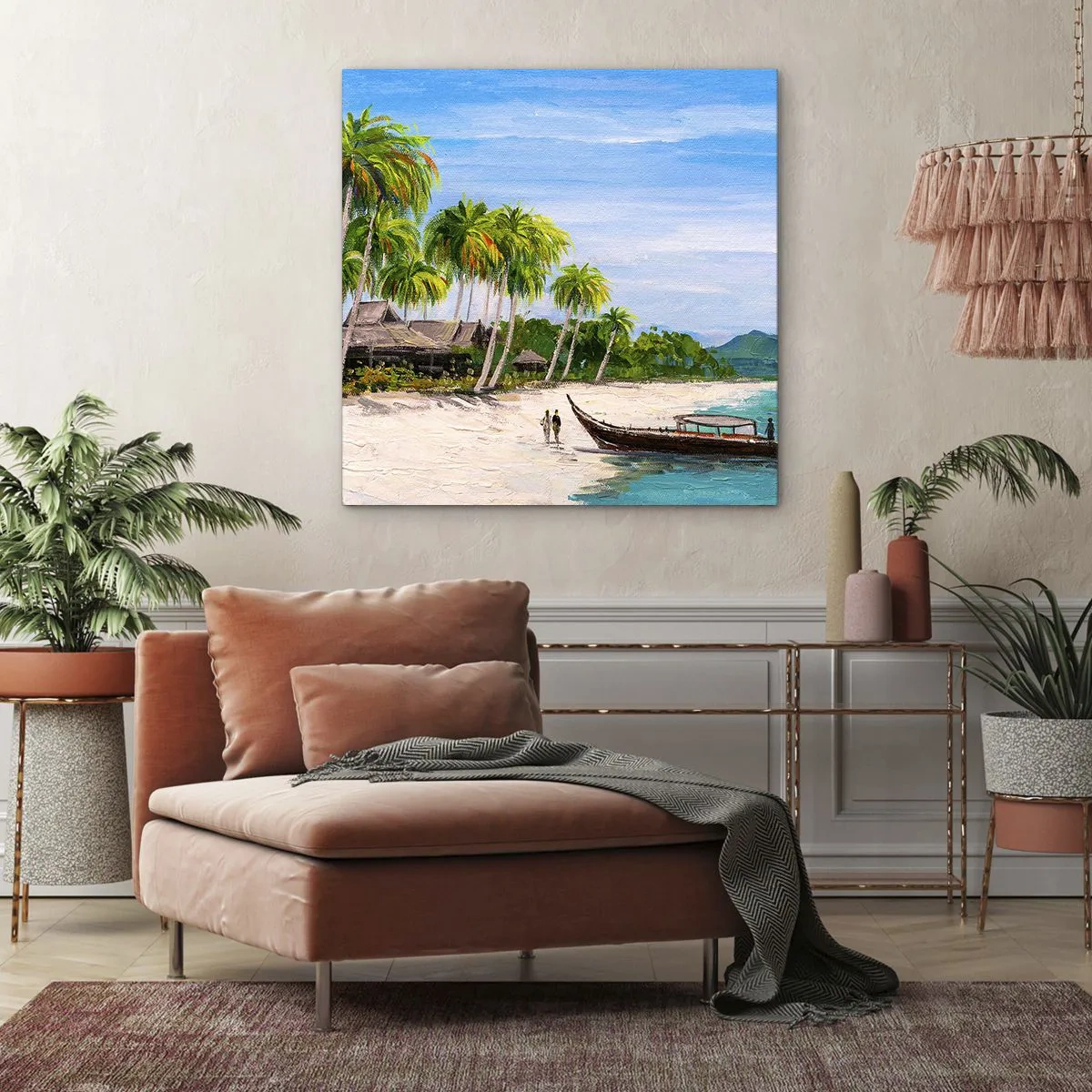 Bild auf Leinwand - Leinwandbild - Exotischer Traum - 30x30 cm