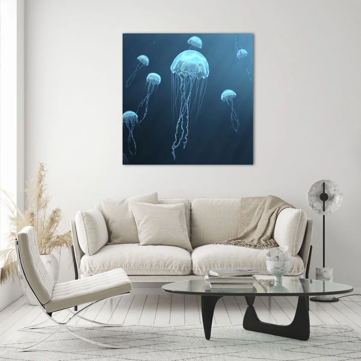 Glasbild - Bild auf glas - Ozeantanz - 50x50 cm