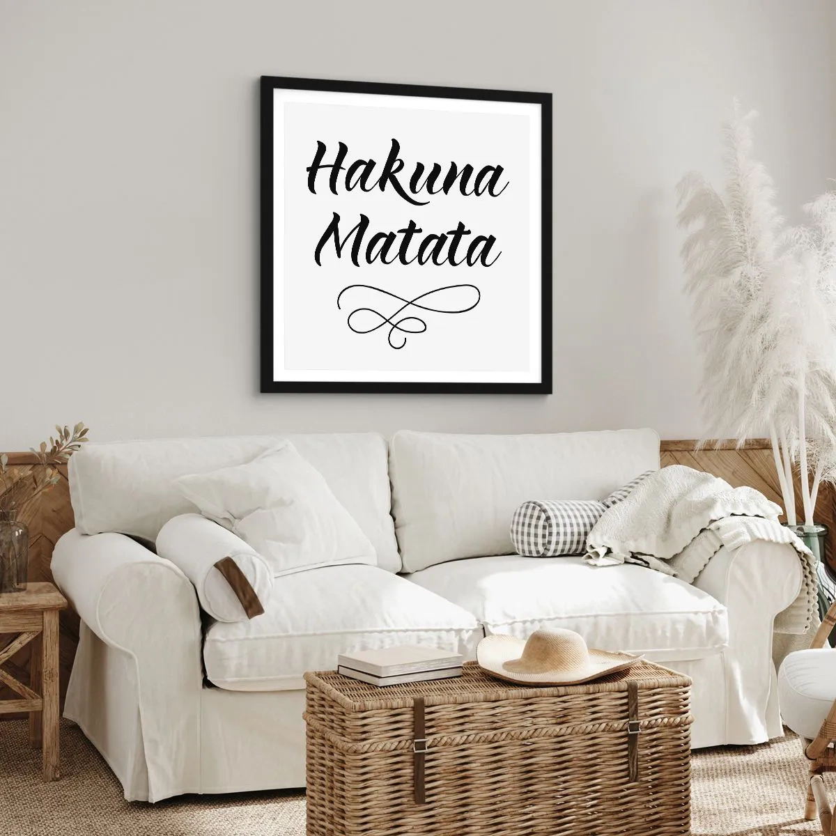 Poster in einem schwarzem Rahmen - Bester Ratschlag - 40x40 cm