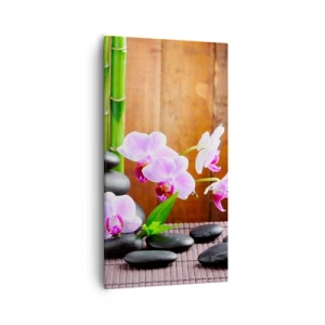 Bild auf Leinwand - Leinwandbild - Treffen Sie die Freuden des Ostens - 55x100 cm