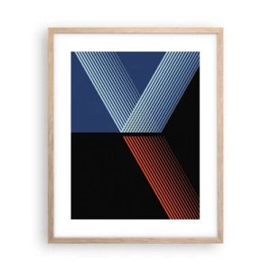 Poster in einem Rahmen aus heller Eiche - Eine einfache Geschichte - 40x50 cm