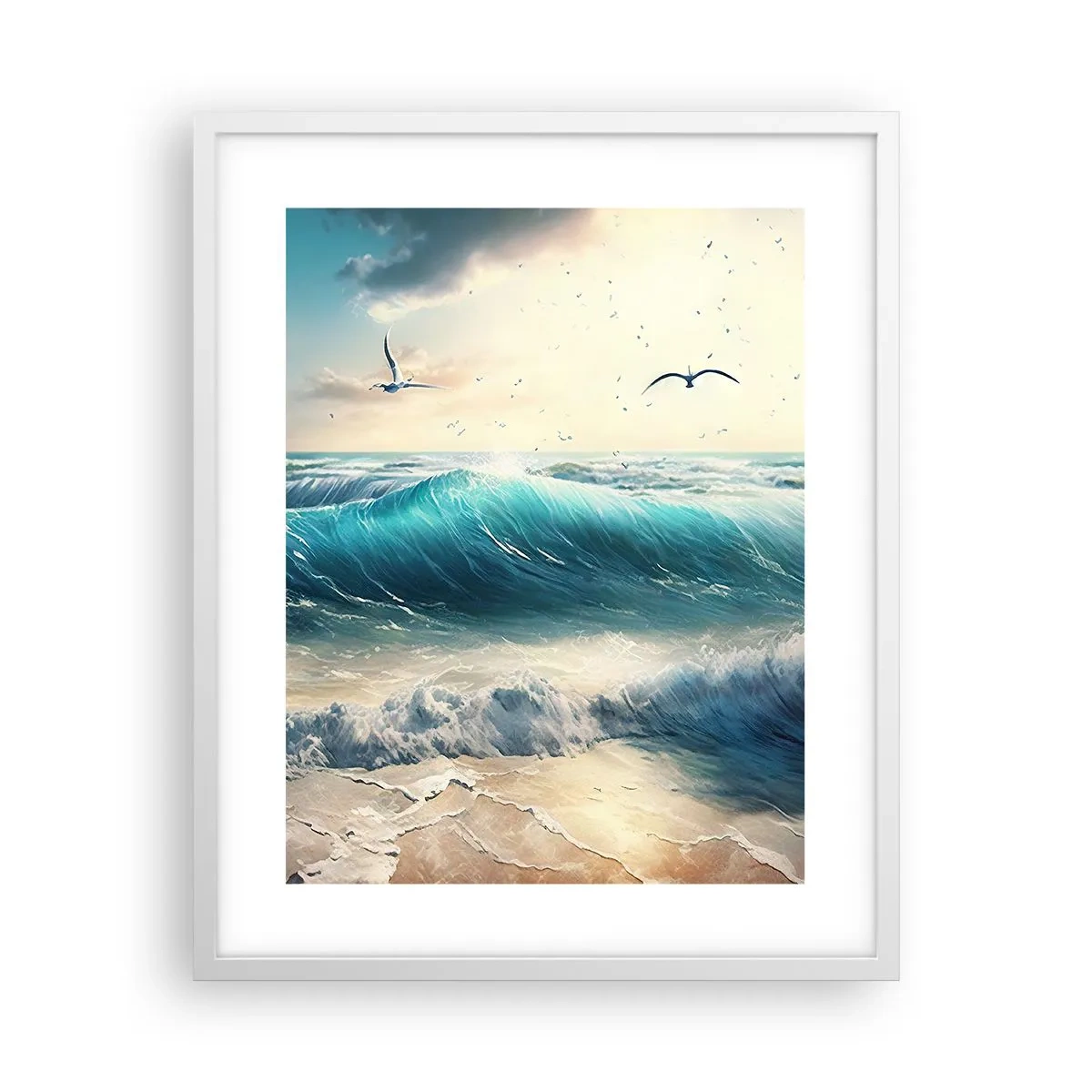 Poster in einem weißen Rahmen - Es summt nur für dich - 40x50 cm