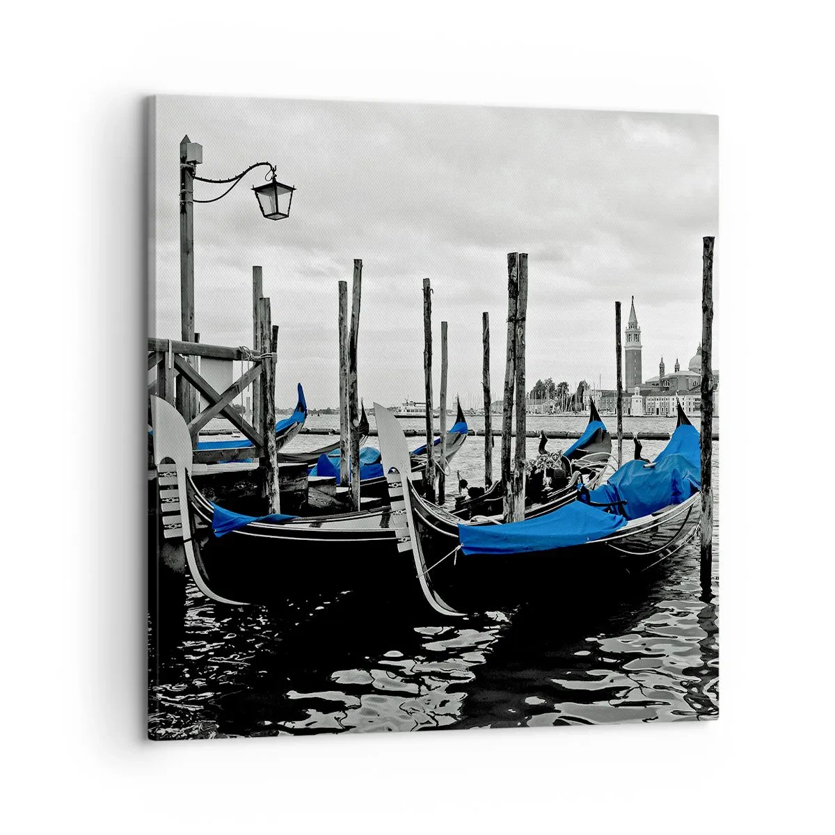 Bild auf Leinwand - Leinwandbild - Nachdenkliches Venedig - 60x60 cm