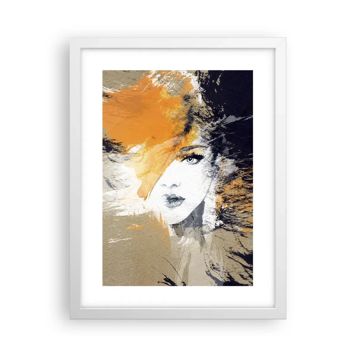 Poster in einem weißen Rahmen - Und es ist Licht - 30x40 cm