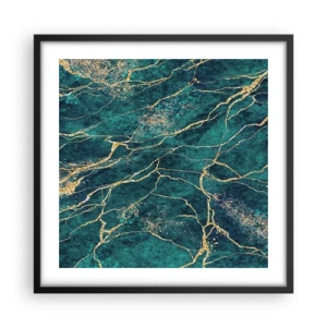 Poster in einem schwarzem Rahmen - Goldmine - 50x50 cm