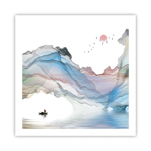 Poster - Zu den Kristallbergen - 60x60 cm