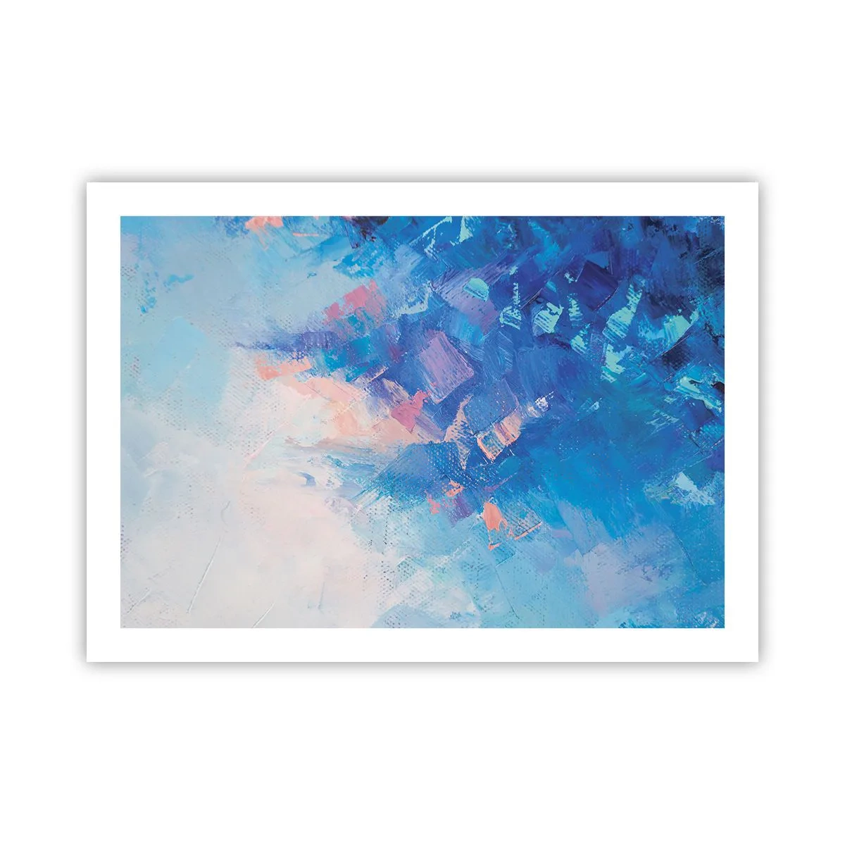Poster - Winter-Abstraktion - 70x50 cm