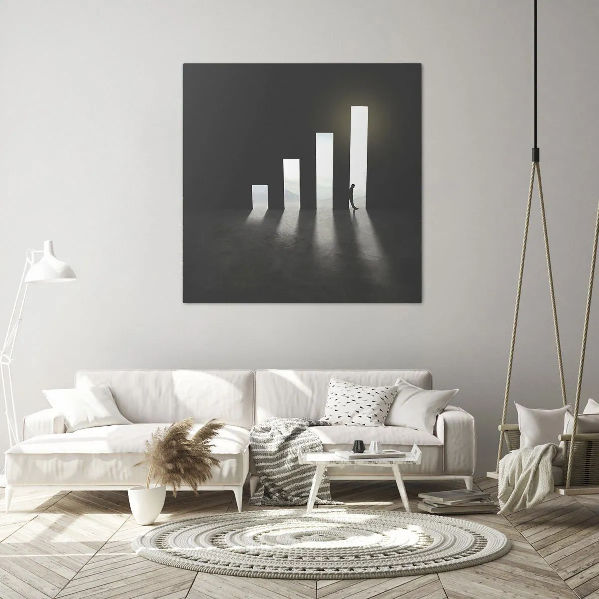 Bild auf Leinwand - Leinwandbild - Erfolg – ​​Impression - 40x40 cm