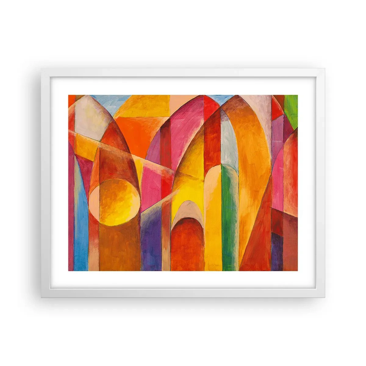 Poster in einem weißen Rahmen - Kathedrale der Sonne - 50x40 cm