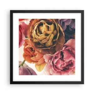 Poster in einem schwarzem Rahmen - Eine Feier des Lebens - 40x40 cm