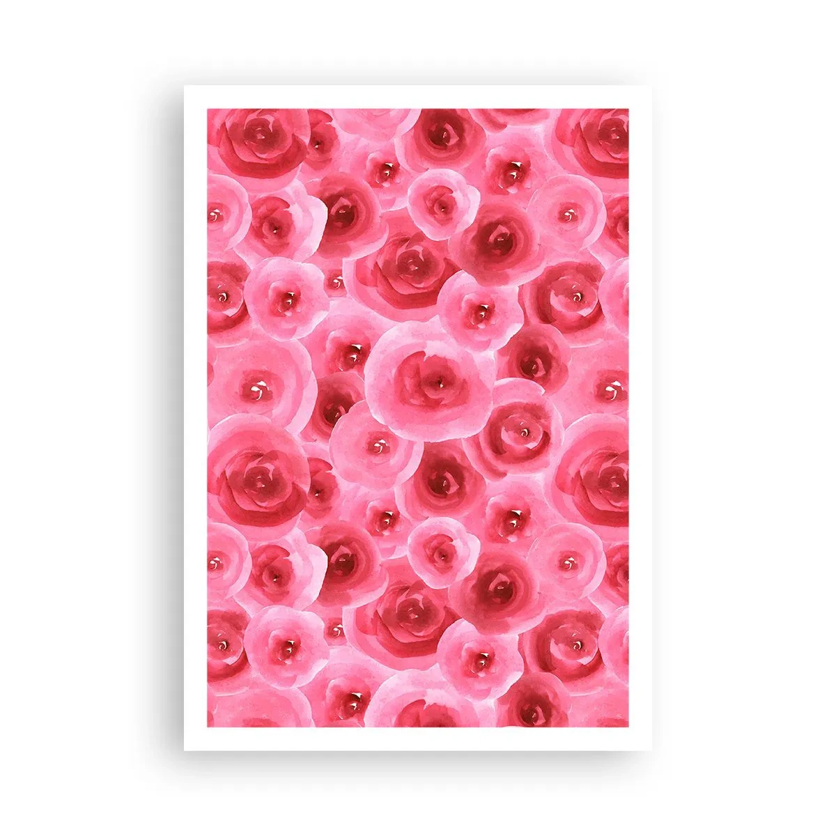 Poster - Oben und unten Rosen - 70x100 cm
