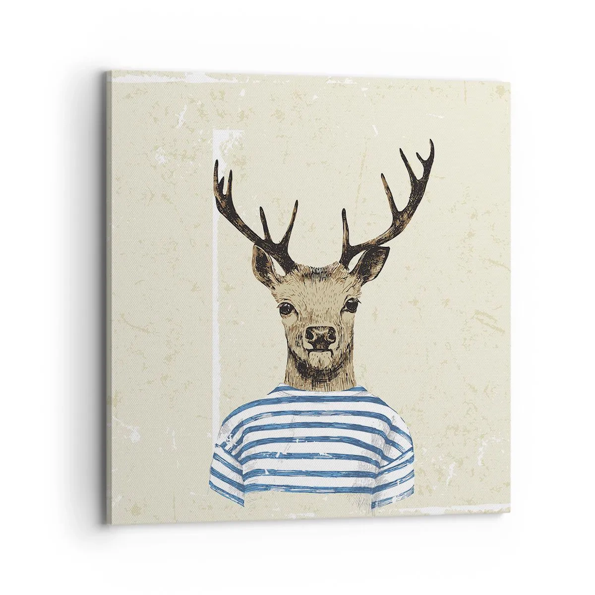 Bild auf Leinwand - Leinwandbild - Weil ich gestreifte T-Shirts mag! - 70x70 cm