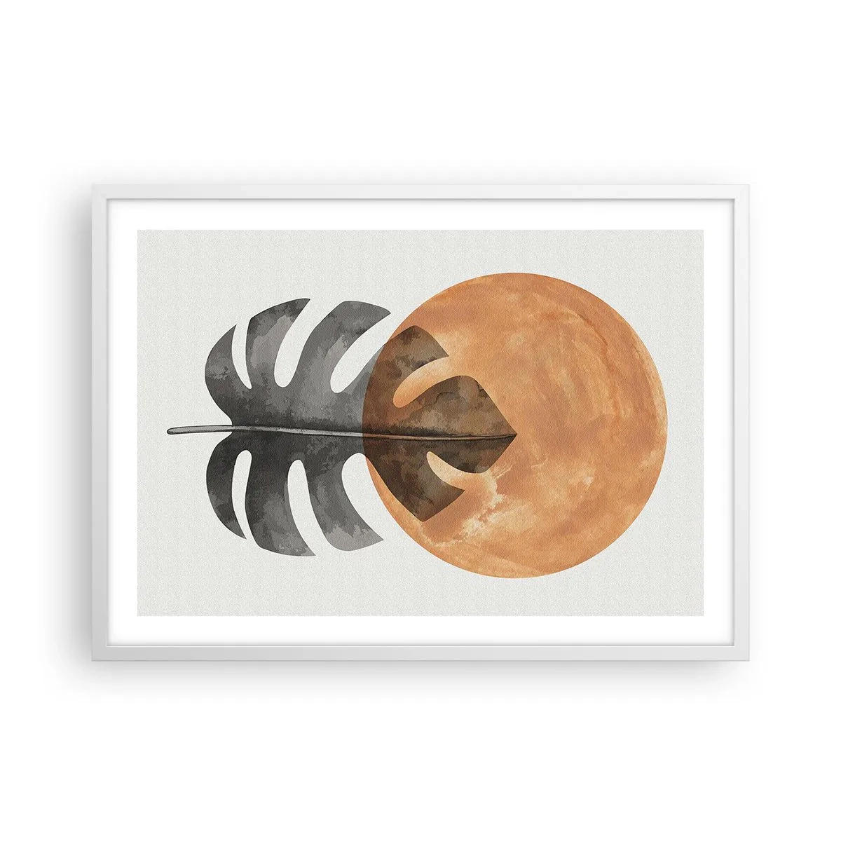 Poster in einem weißen Rahmen - Immer die Sonne - 70x50 cm