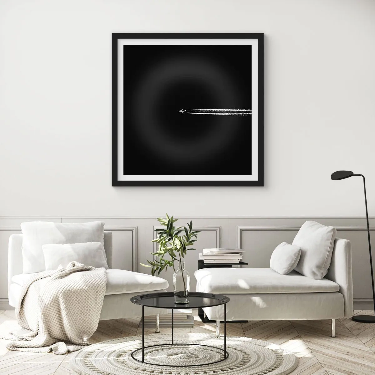 Poster in einem schwarzem Rahmen - In eine andere Dimension - 40x40 cm