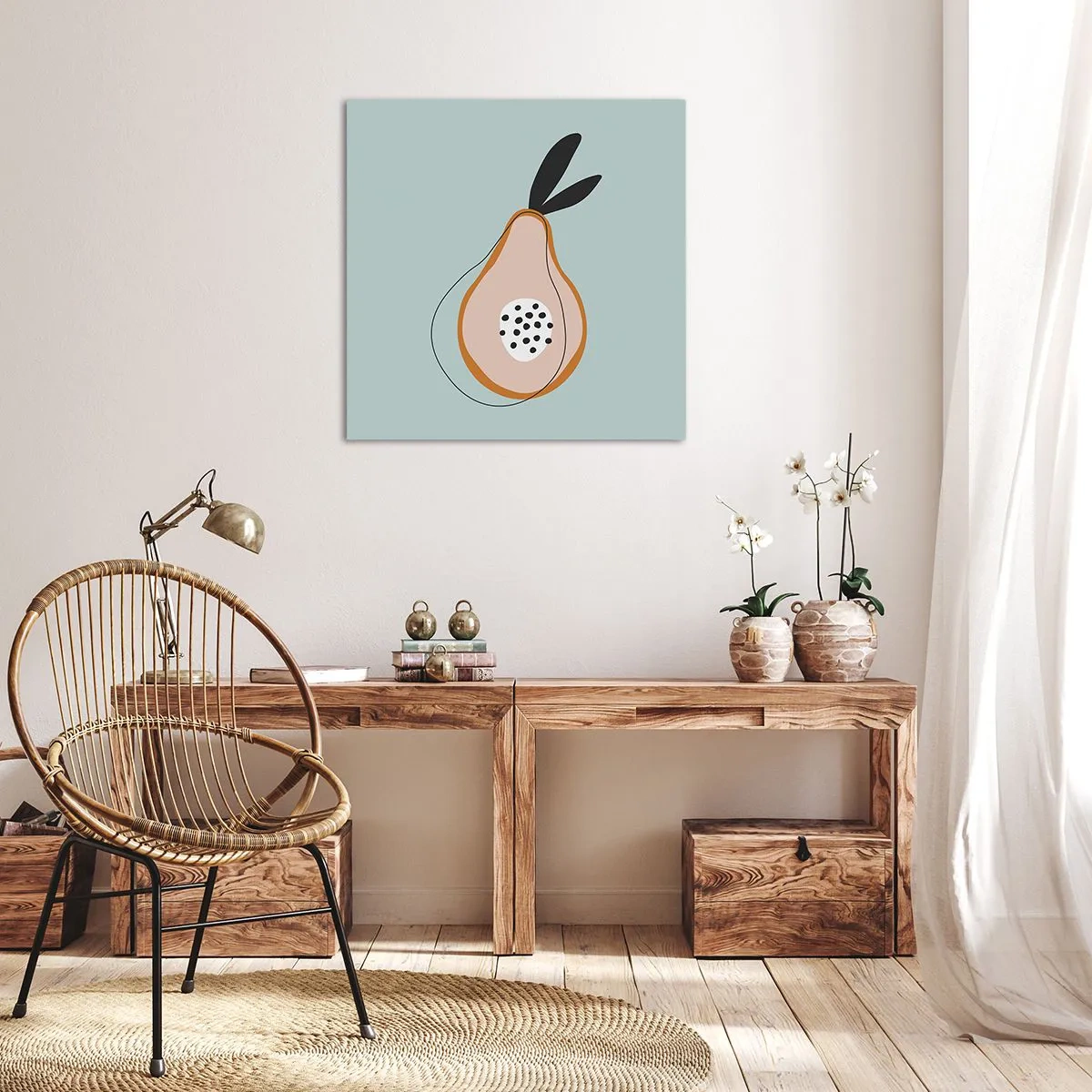 Bild auf Leinwand - Leinwandbild - Durchdringe die Natur der Dinge - 60x60 cm