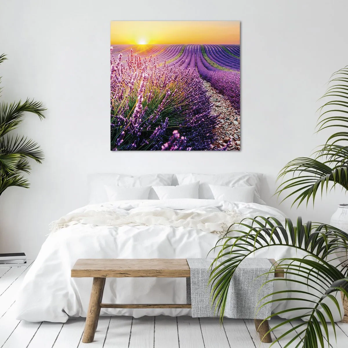Bild auf Leinwand - Leinwandbild - Duftende Kornfelder - 30x30 cm