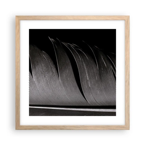 Poster in einem Rahmen aus heller Eiche - Stift – ein wunderbares Design - 40x40 cm