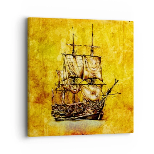 Bild auf Leinwand - Leinwandbild - Richtung Tortuga! - 40x40 cm