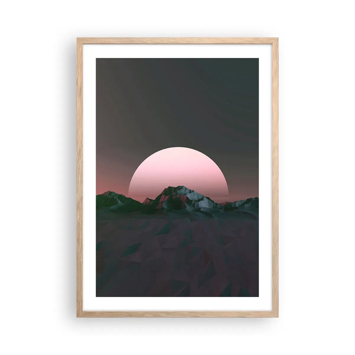 Poster in einem Rahmen aus heller Eiche - In einer Nachbargalaxie - 50x70 cm