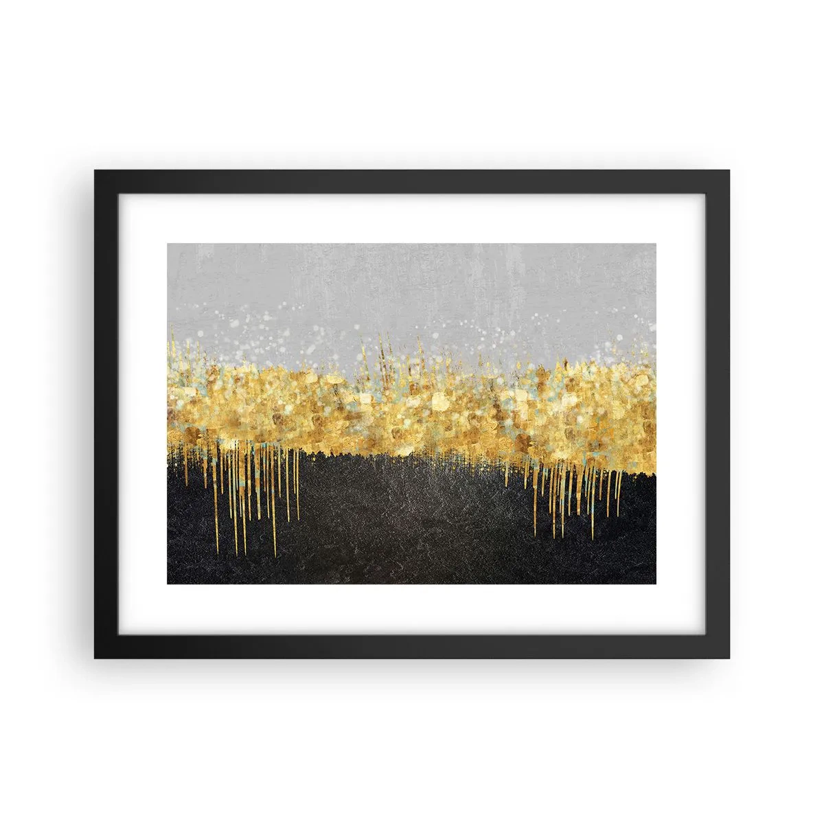 Poster in einem schwarzem Rahmen - Nach innen und nach oben - 40x30 cm