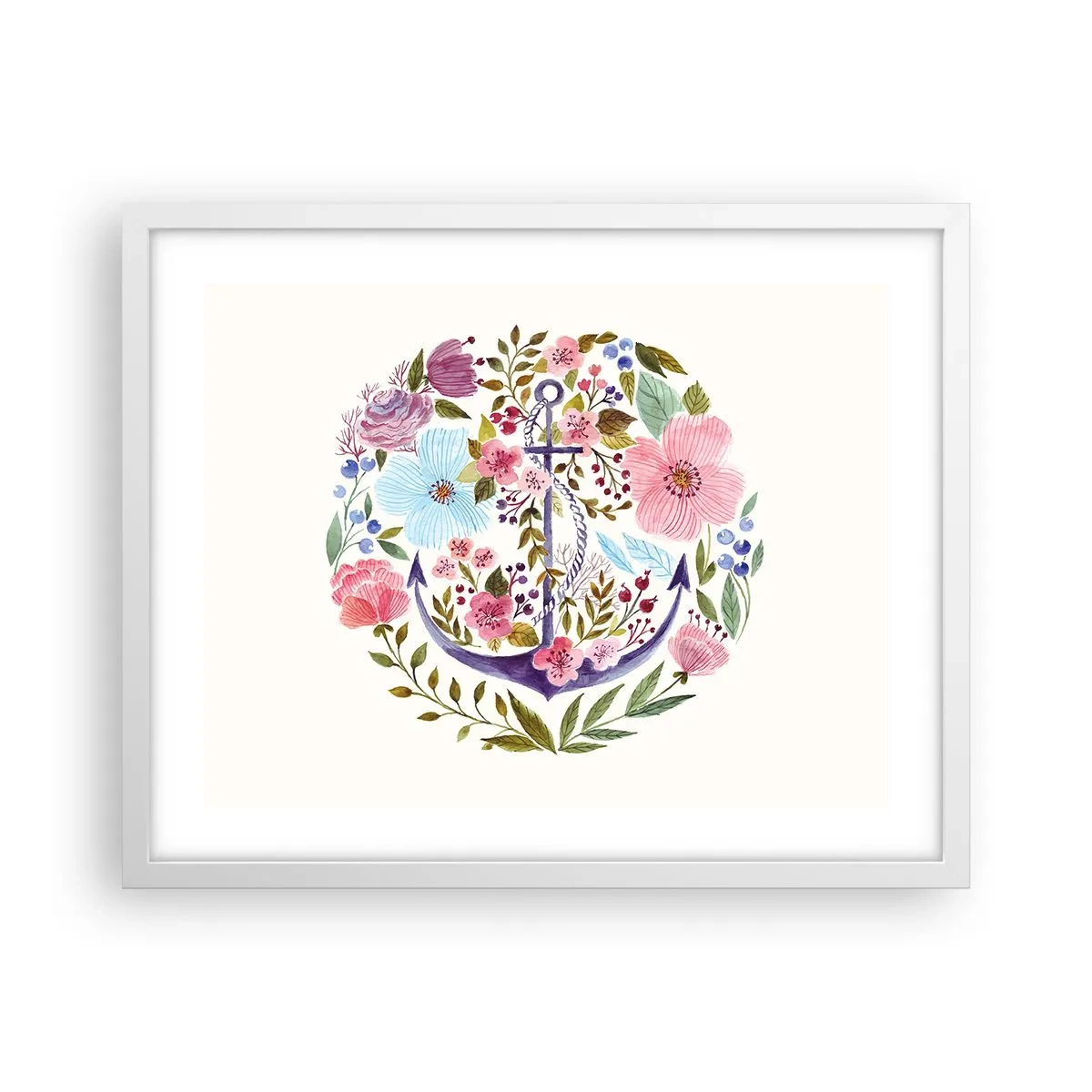 Poster in einem weißen Rahmen - Guter Traum eines Seemanns - 50x40 cm