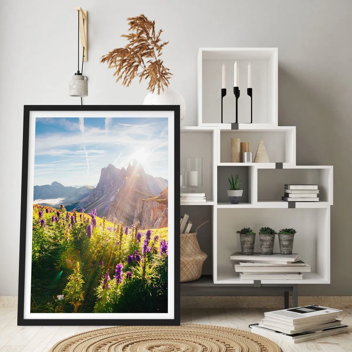 Poster in einem schwarzem Rahmen - Das geheime Leben der Kräuter - 40x50 cm