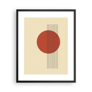 Poster in einem schwarzem Rahmen - Immer wieder und weiter - 40x50 cm