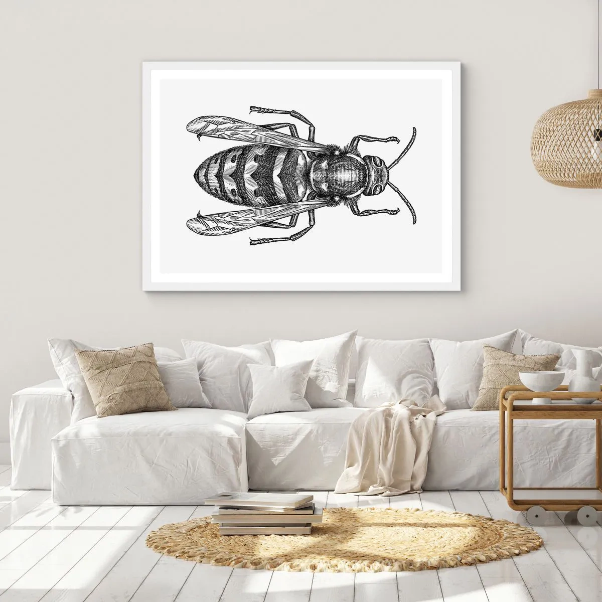 Poster in einem weißen Rahmen - Von einem Insektenplaneten - 40x30 cm