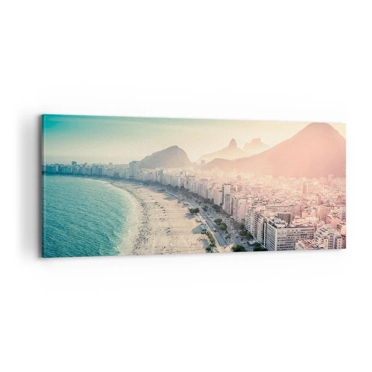 Bild auf Leinwand - Leinwandbild - Ewiger Urlaub in Rio - 100x40 cm