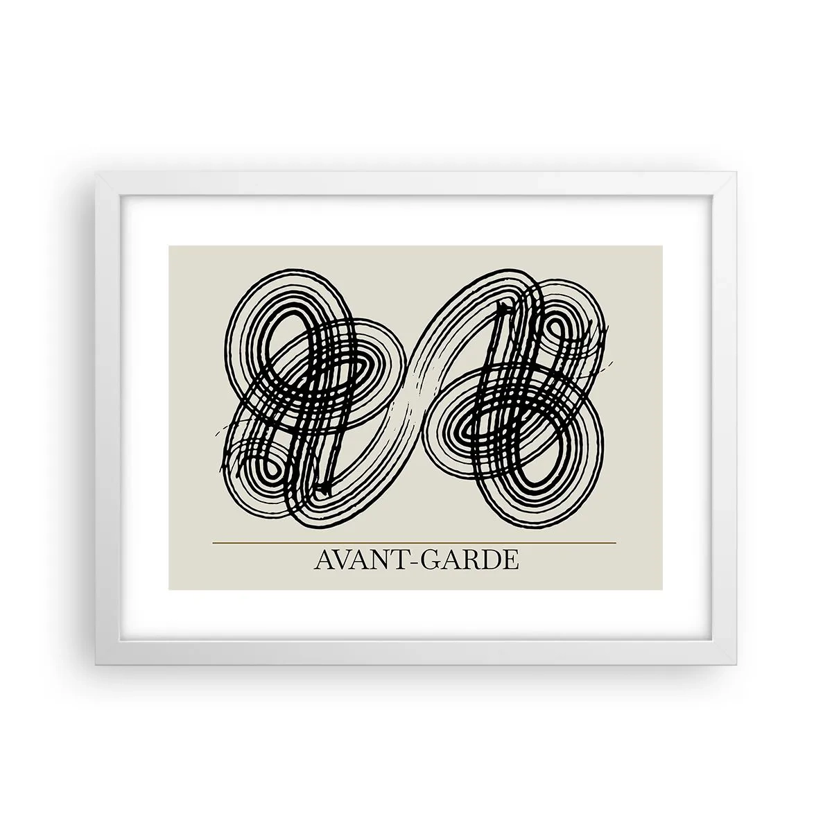 Poster in einem weißen Rahmen - Es kam spontan heraus - 40x30 cm