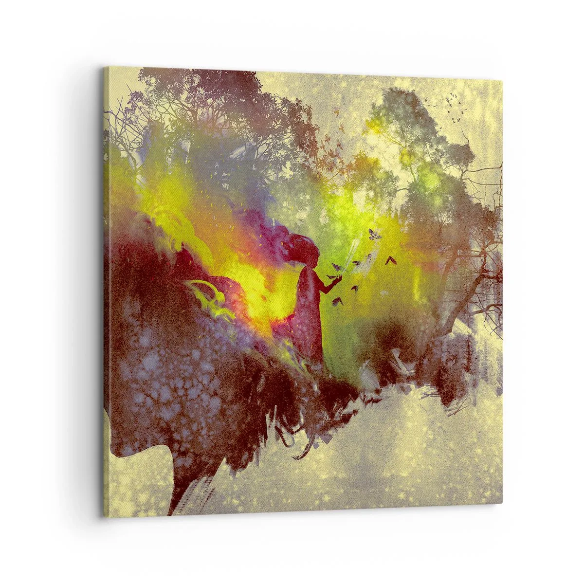 Bild auf Leinwand - Leinwandbild - Mutter Natur - 60x60 cm