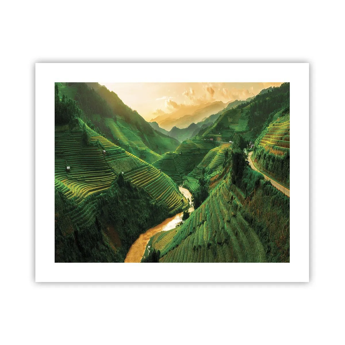 Poster - Vietnamesisches Tal - 50x40 cm