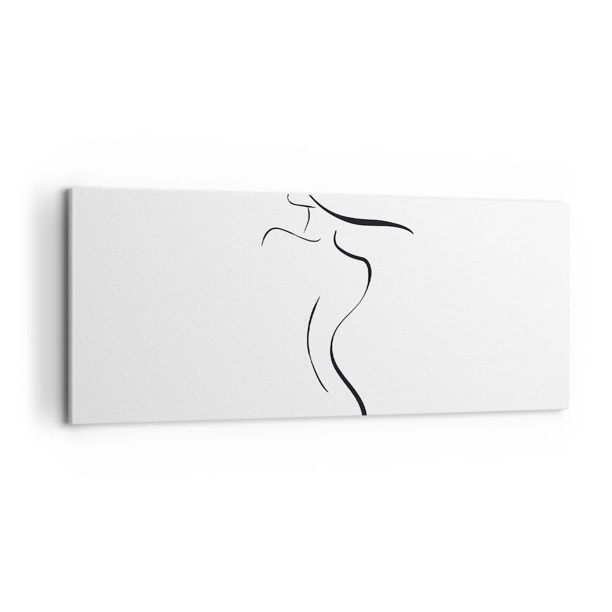 Bild auf Leinwand - Leinwandbild - Flüchtig wie eine Welle - 100x40 cm