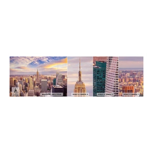 Fototapetenmuster Standard Eco - Nur nach den Wolken greifen - Stadt, New York, Die Architektur - 100x30 cm