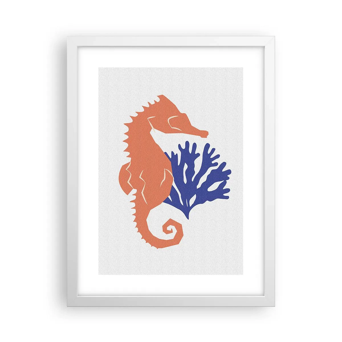 Poster in einem weißen Rahmen - Auf einer Unterwasserwiese - 30x40 cm