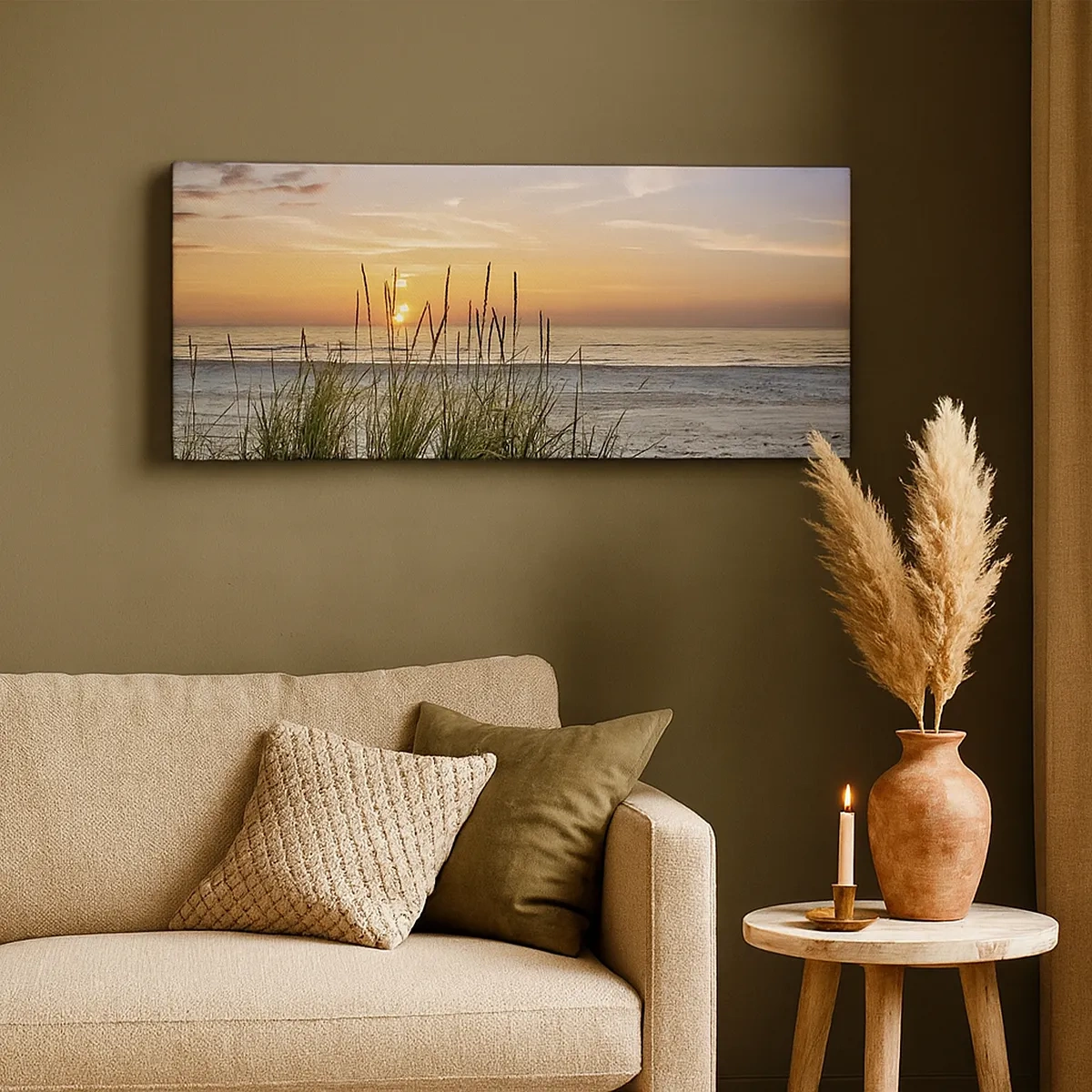 Bild auf Leinwand - Leinwandbild - Schau, denk, fühl - 30x30 cm