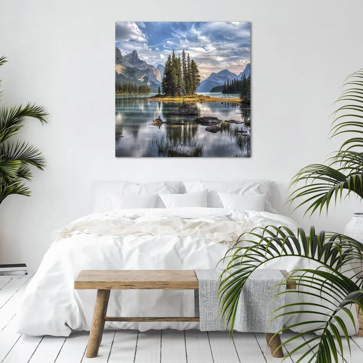 Bild auf Leinwand - Leinwandbild - An dem tollen und sauberen Wasser ... - 60x60 cm
