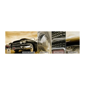 Fototapeten Muster Premium Canvas - Klassiker vergehen nie - Auto, Automobil, Retro - 100x30 cm