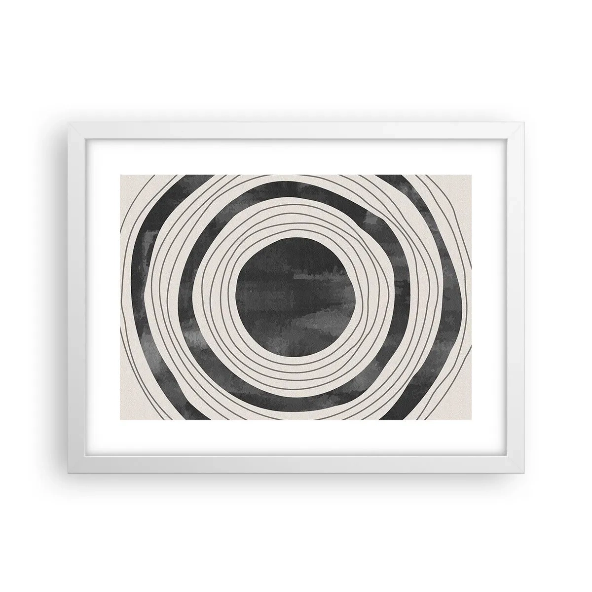 Poster in einem weißen Rahmen - Auf den Punkt gebracht - 40x30 cm