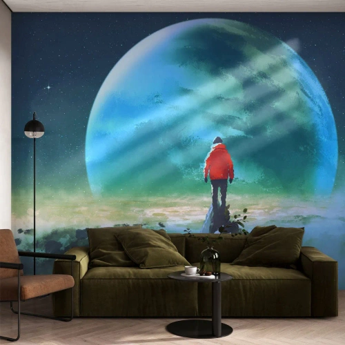 Maßgeschneiderte Fototapete Premium Sand - Entdecker des neuen Landes - Abstraktion, Fantasie, Planet Erde