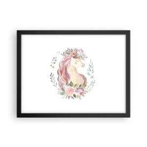 Poster in einem schwarzem Rahmen - Eine Einladung in die Welt der Märchen - 40x30 cm